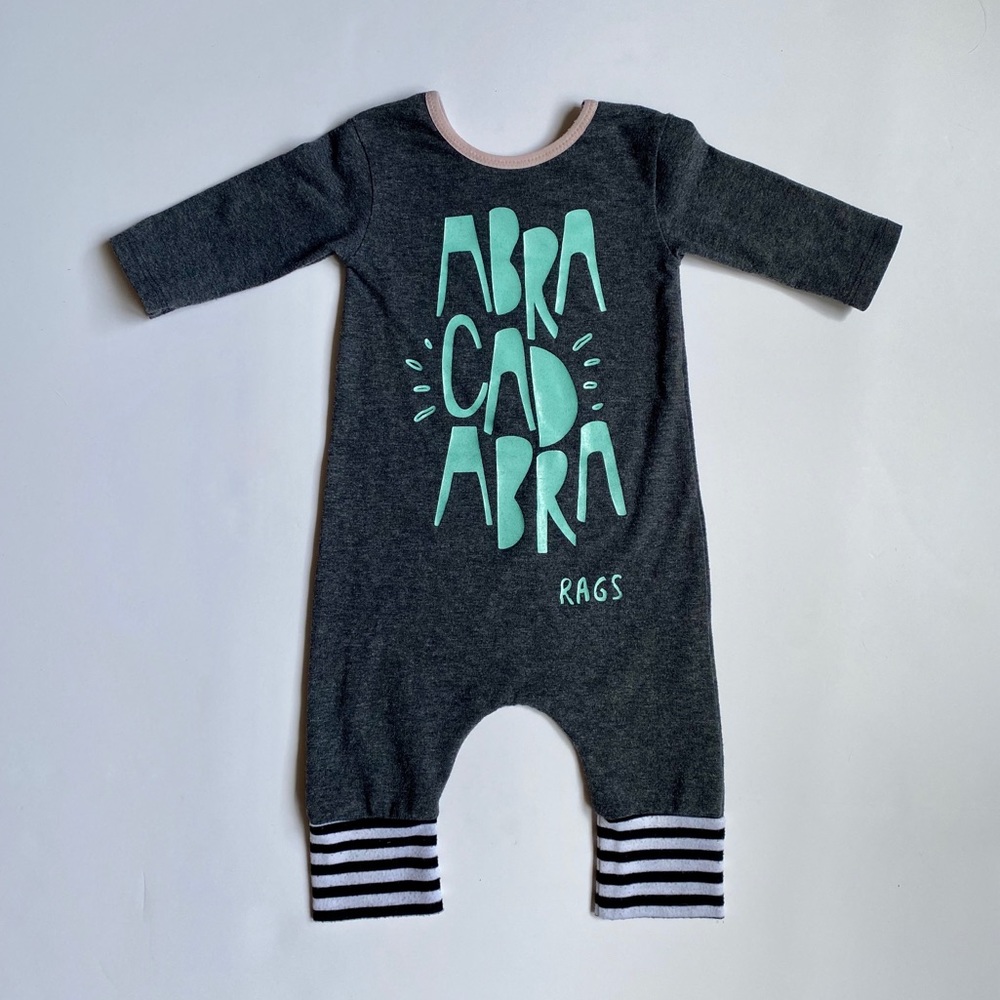 Rags to Raches infant romper 3-6 mo Abracadabra